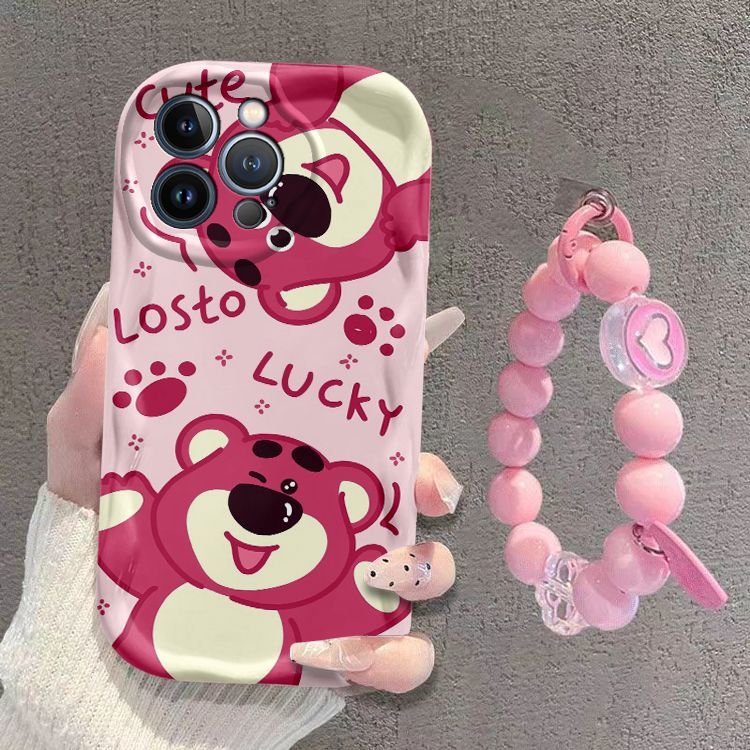 New Mini Strawberry Bear iPhone Silicone Soft Case