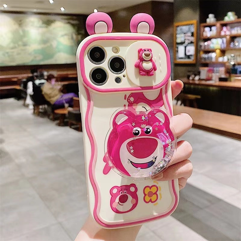 3D Strawberry Bear iPhone Case