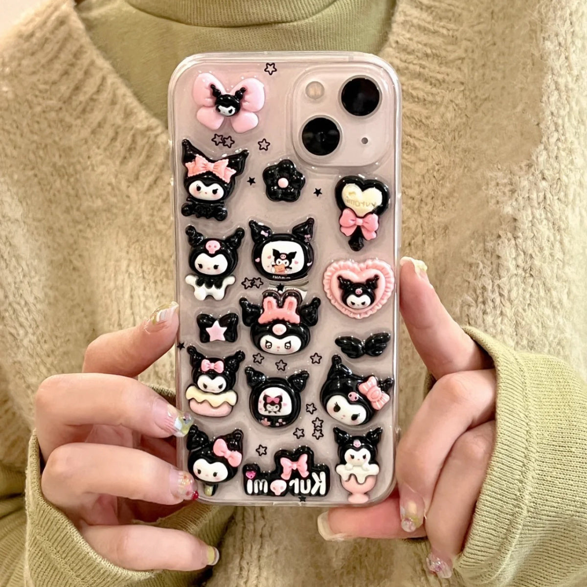 Cute Stereo Coolomi Epoxy iPhone Soft Case