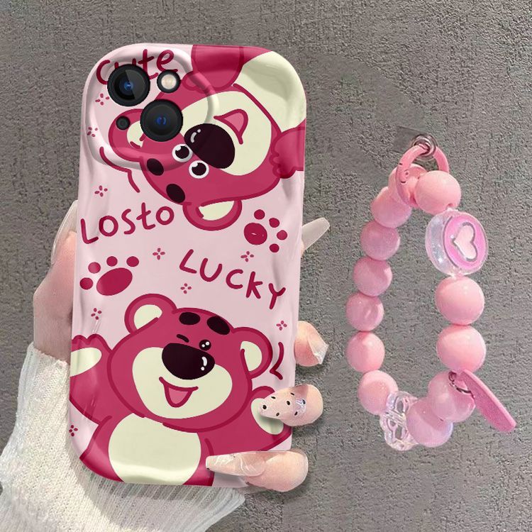 New Mini Strawberry Bear iPhone Silicone Soft Case