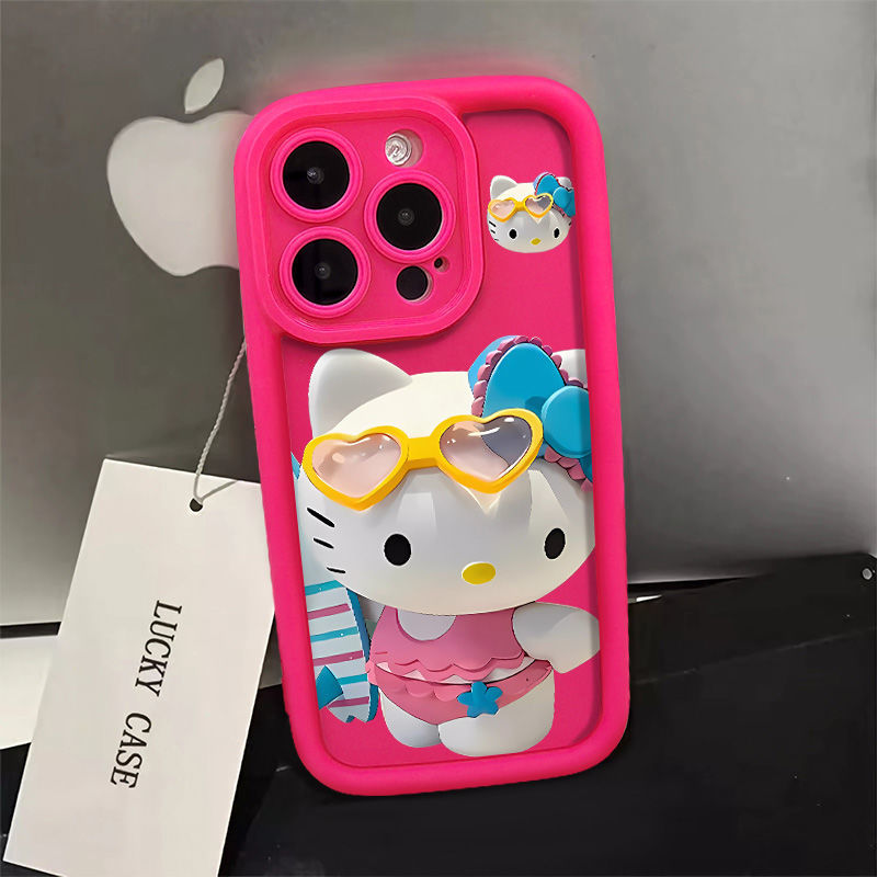 Cute Hello Kitty 15Promax All-Inclusive Airbag Phone Case