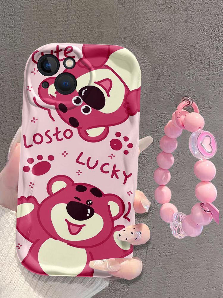 New Mini Strawberry Bear iPhone Silicone Soft Case