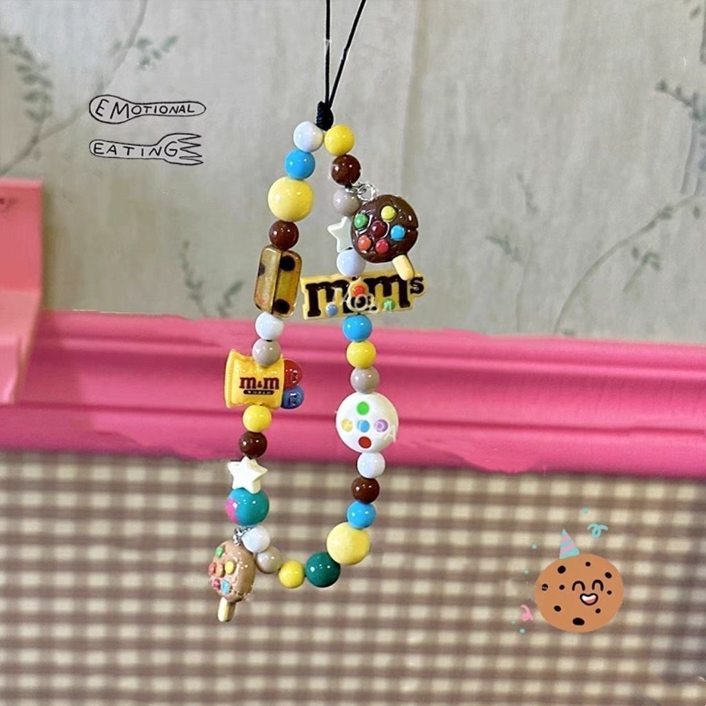 Cookies & MM Beans Pendant Decorative Chain