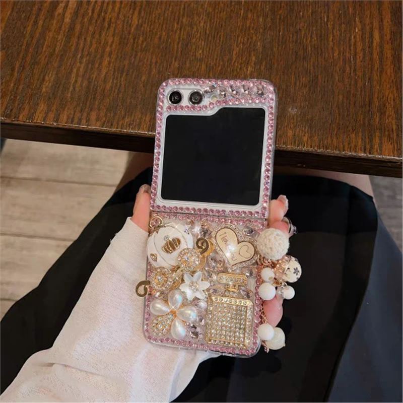 Luxury Rhinestone Pumpkin  Folding ZFlip5 Case