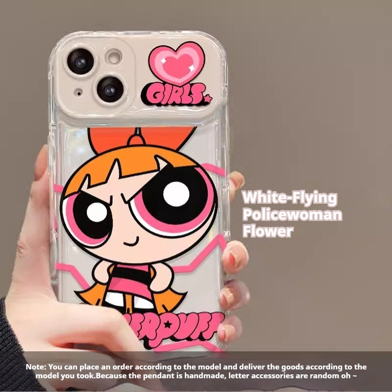 The Powerpuff Girls Flip Mirror Silicone Phone Case