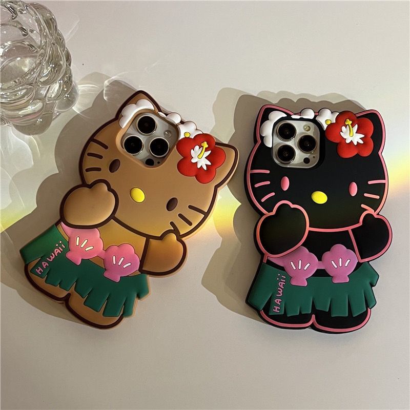 Stereo Hello Kitty Silicone iPhone Phone Case