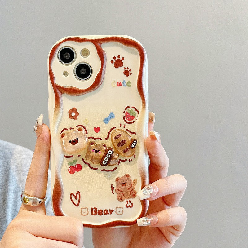 Samsung Girly Style Bread Bear Case