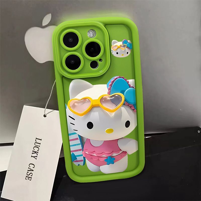 Cute Hello Kitty 15Promax All-Inclusive Airbag Phone Case