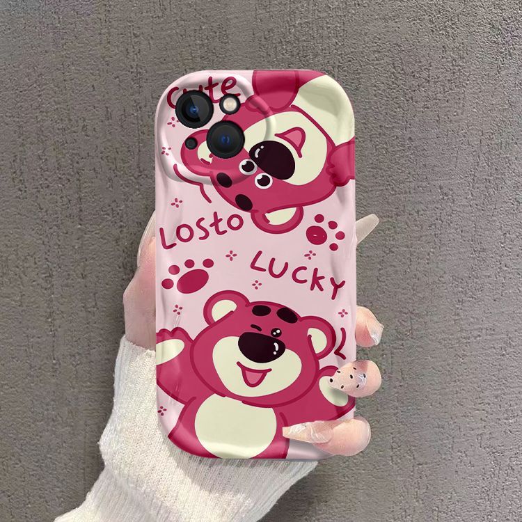 New Mini Strawberry Bear iPhone Silicone Soft Case