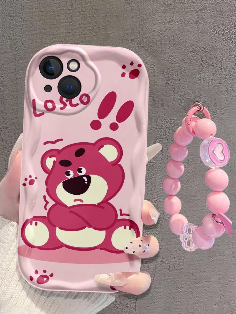 New Mini Strawberry Bear iPhone Silicone Soft Case