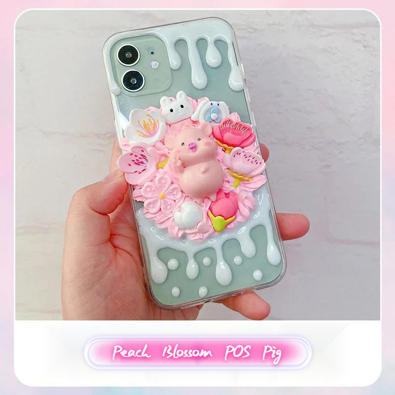 Handmade DIY Cream Glue Doll Series Phone Case