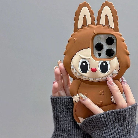 3D fun labubu cartoon iphone case