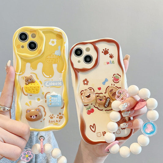 Samsung Girly Style Bread Bear Case