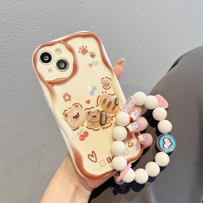 Samsung Girly Style Bread Bear Case