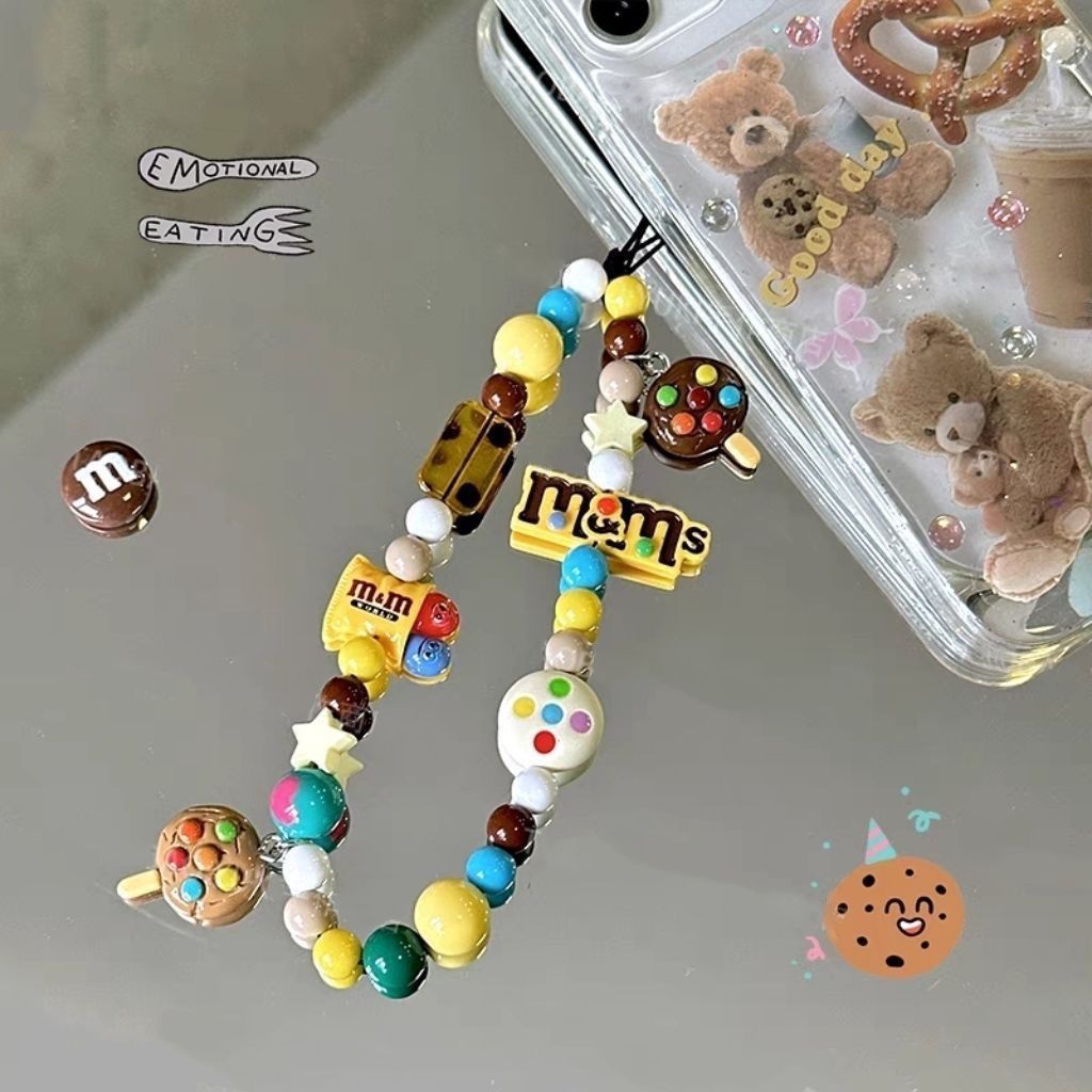 Cookies & MM Beans Pendant Decorative Chain