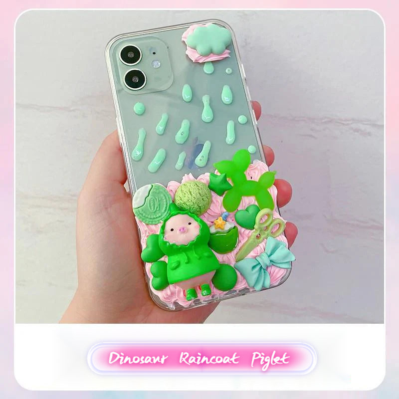 Handmade DIY Cream Glue Doll Series Phone Case