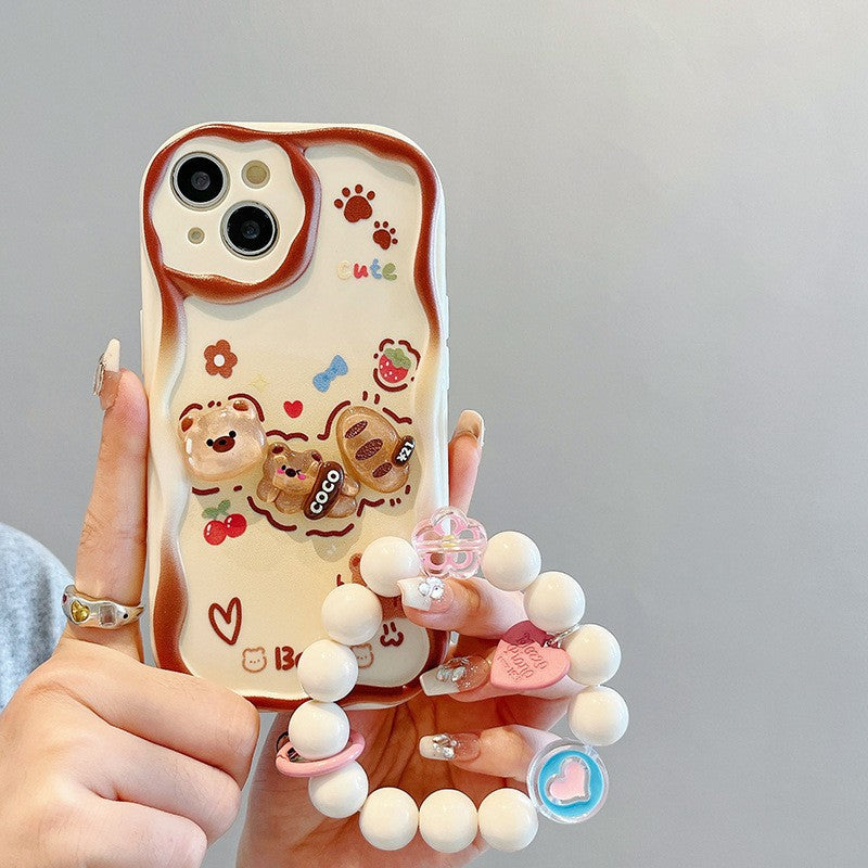 Samsung Girly Style Bread Bear Case