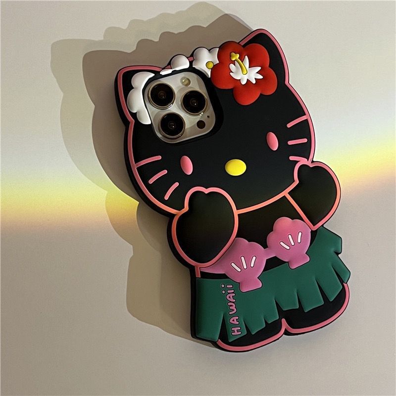 Stereo Hello Kitty Silicone iPhone Phone Case