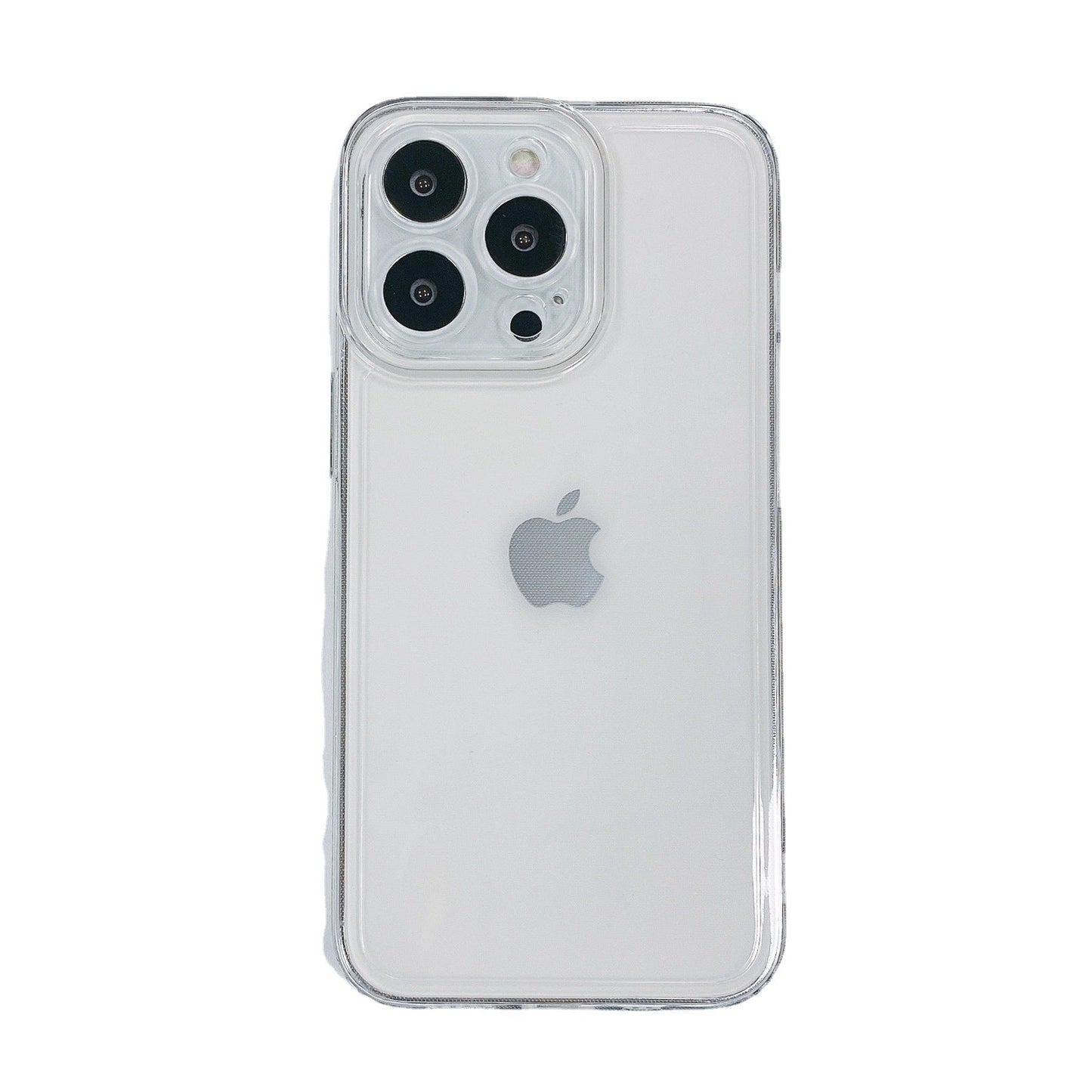 Transparent Straight Edge TPU Soft Simplicity IPhone Case