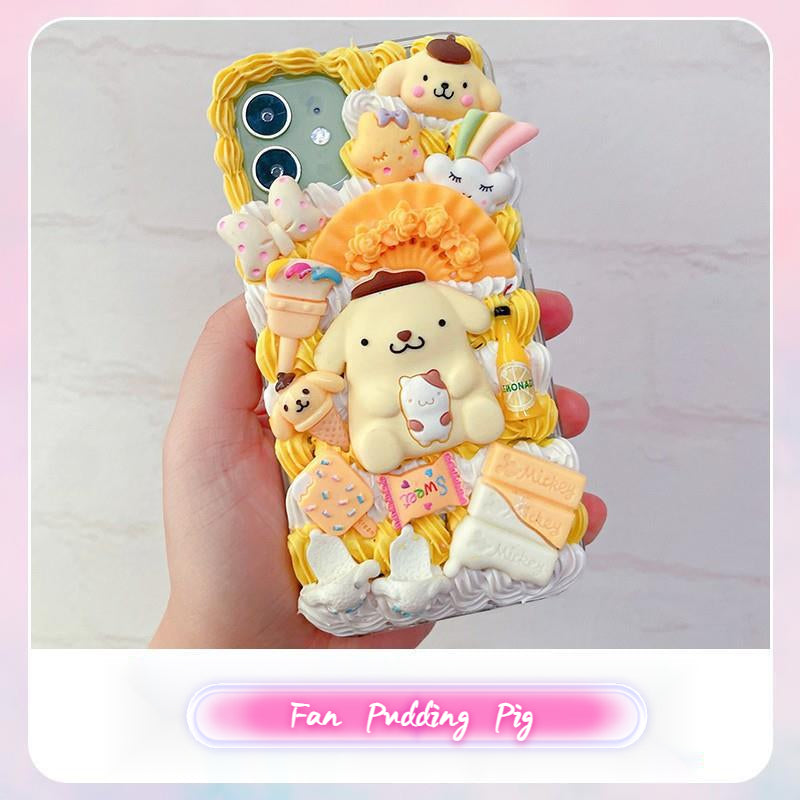 Handmade DIY Cream Glue Doll Series Phone Case