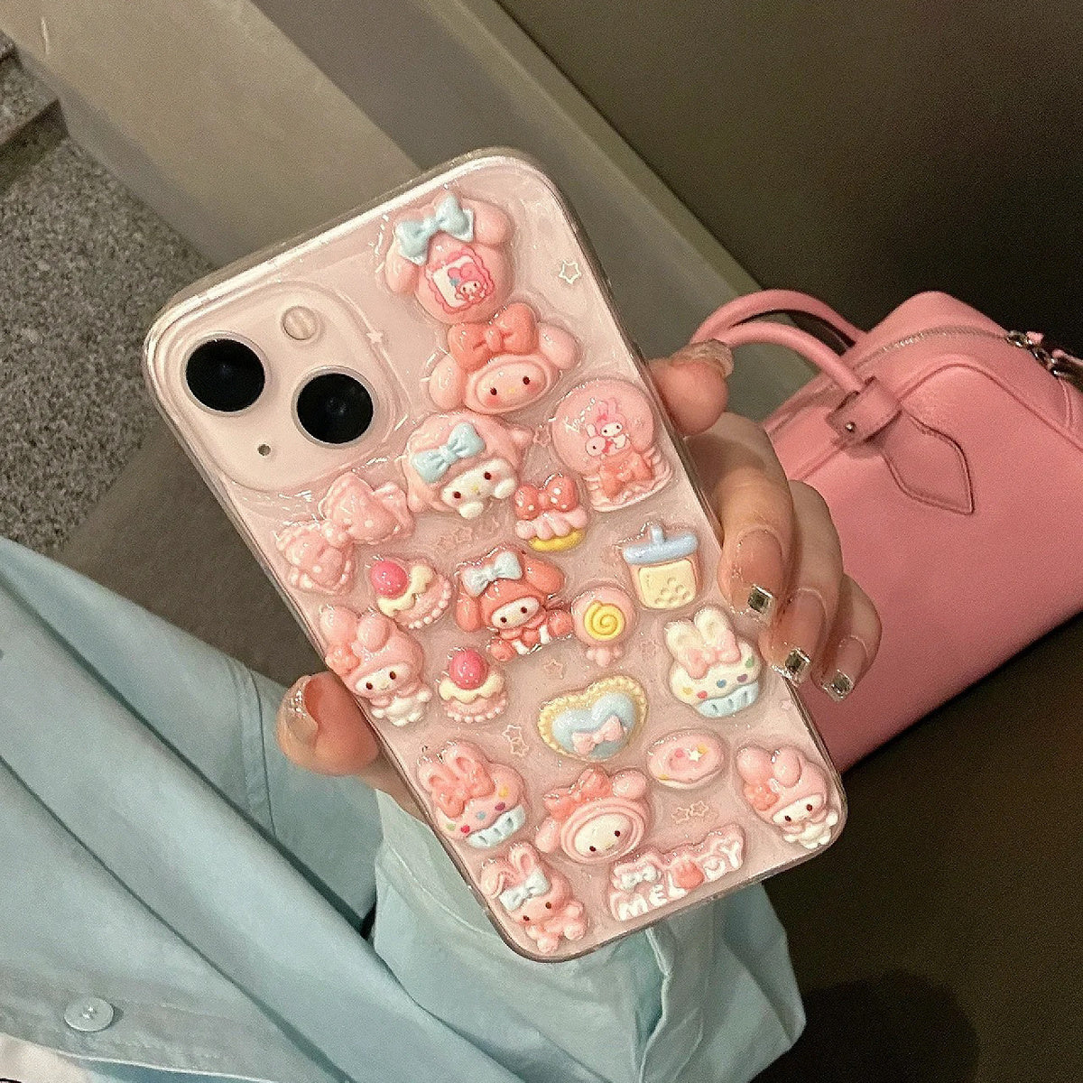 Cute Stereo Coolomi Epoxy iPhone Soft Case