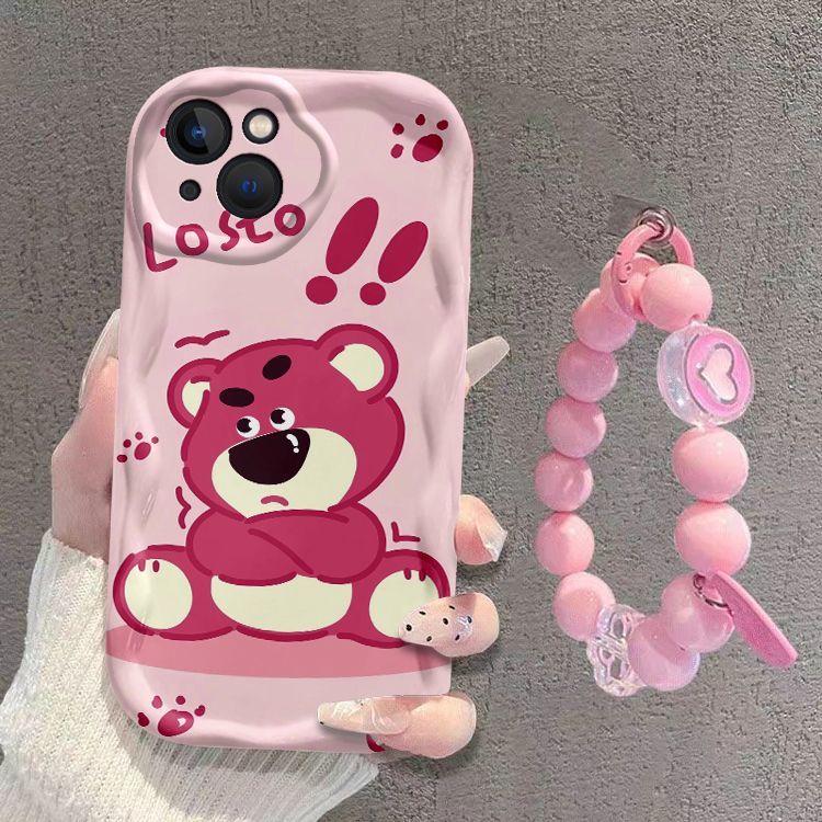 New Mini Strawberry Bear iPhone Silicone Soft Case