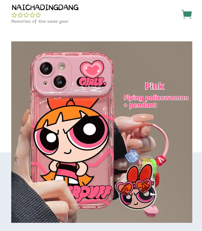 The Powerpuff Girls Flip Mirror Silicone Phone Case