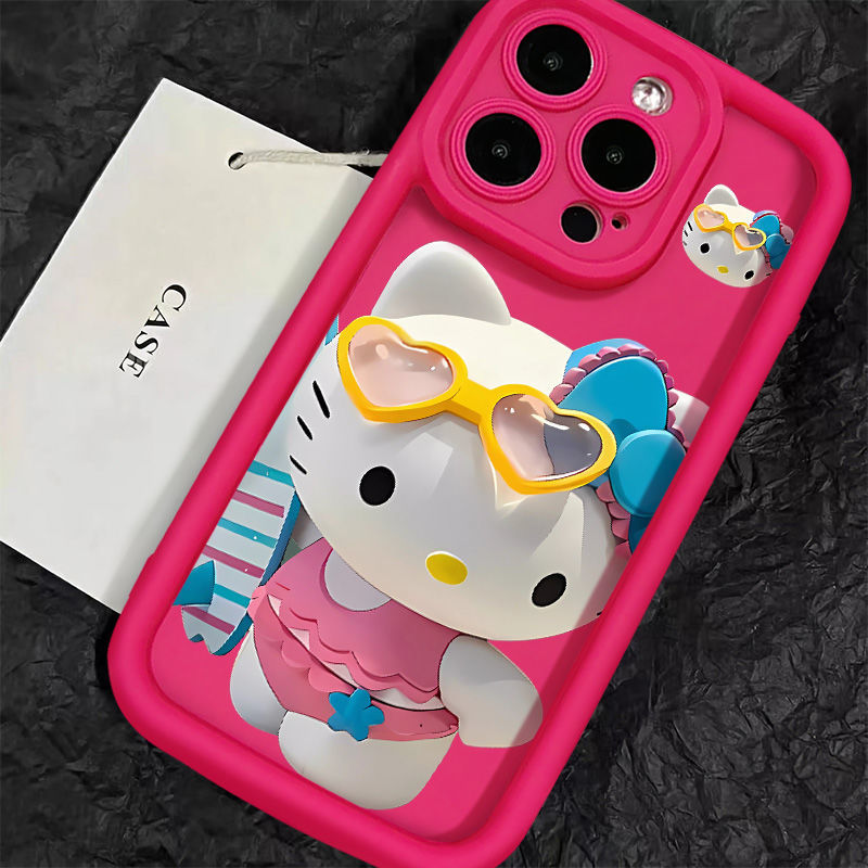 Cute Hello Kitty 15Promax All-Inclusive Airbag Phone Case