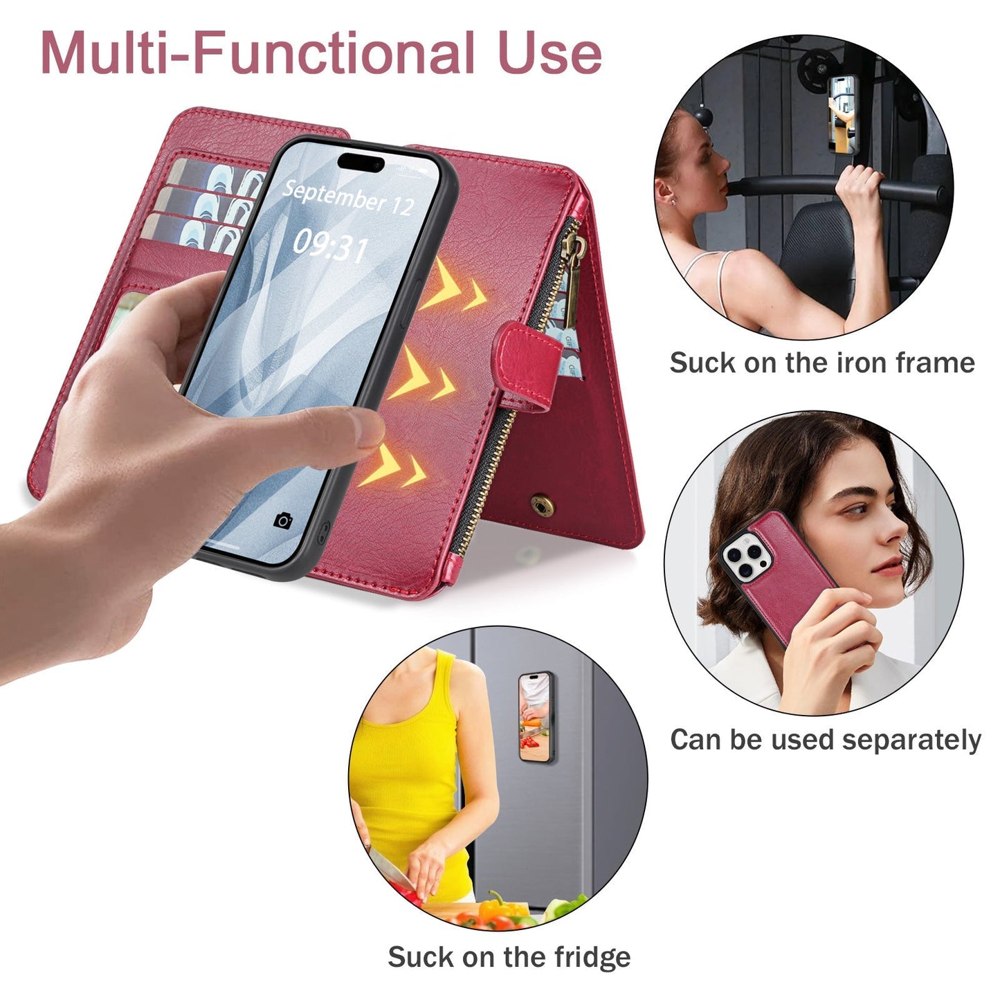 Hot Selling Multi-Functional Detachable Magnetic IPhone case