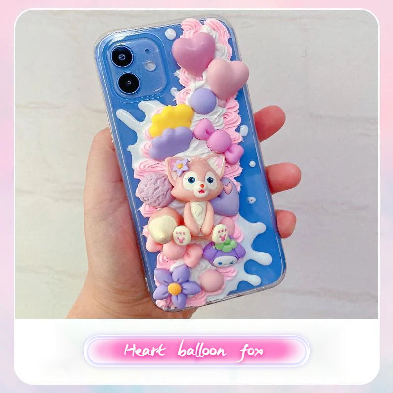 Handmade DIY Cream Glue Doll Series Phone Case