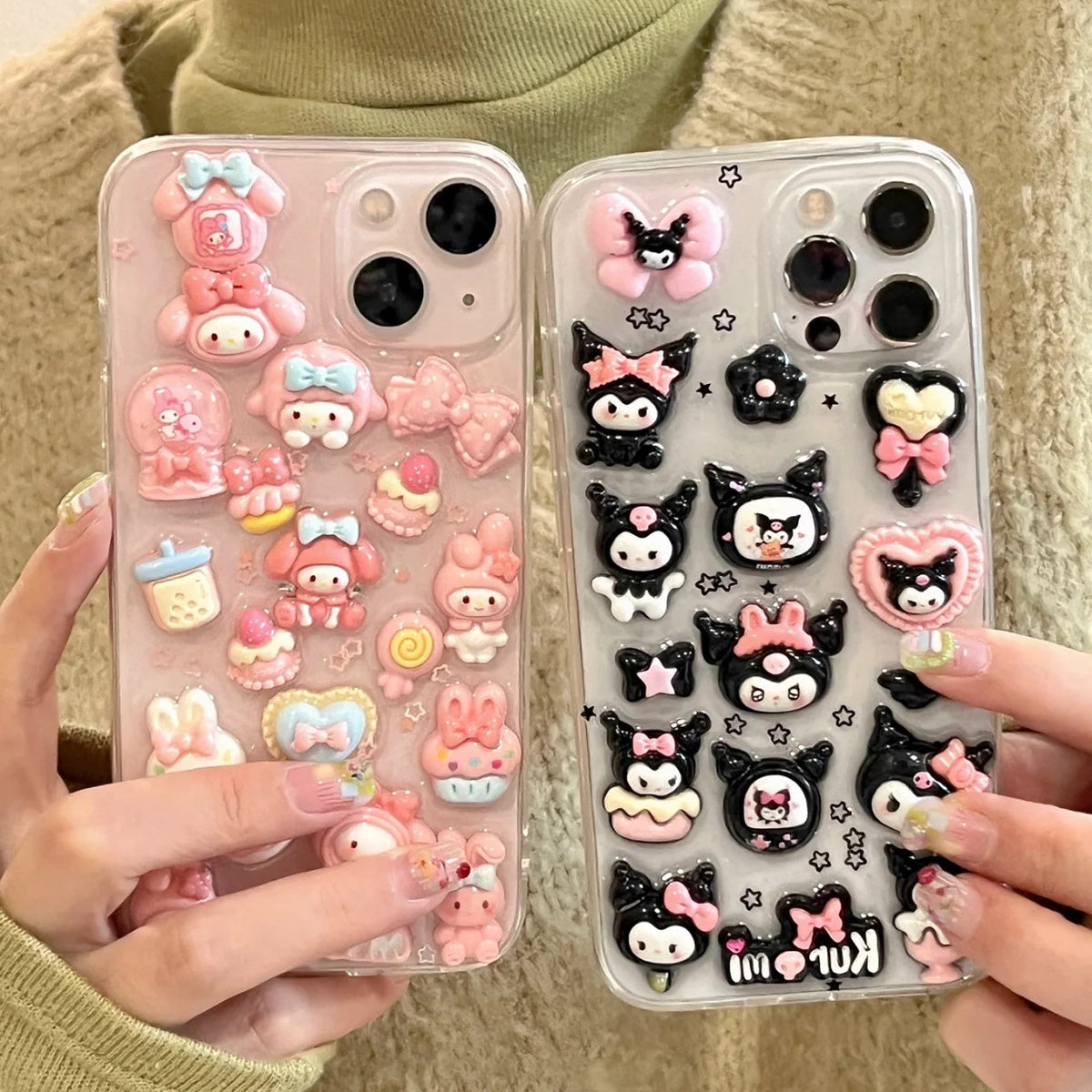 Cute Stereo Coolomi Epoxy iPhone Soft Case