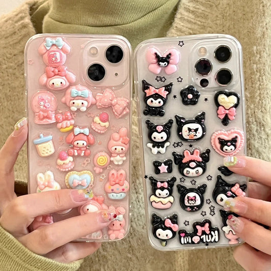 Cute Stereo Coolomi Epoxy iPhone Soft Case