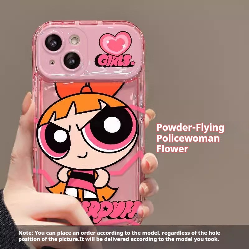 The Powerpuff Girls Flip Mirror Silicone Phone Case