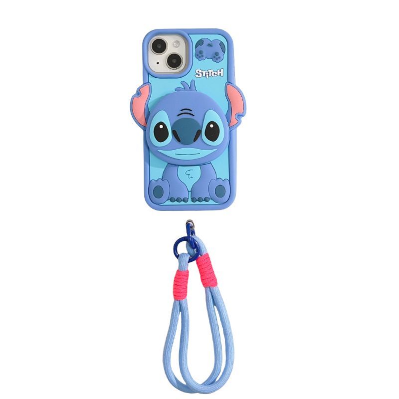 Cartoon Cute Stitch IPhone Case With Mirror