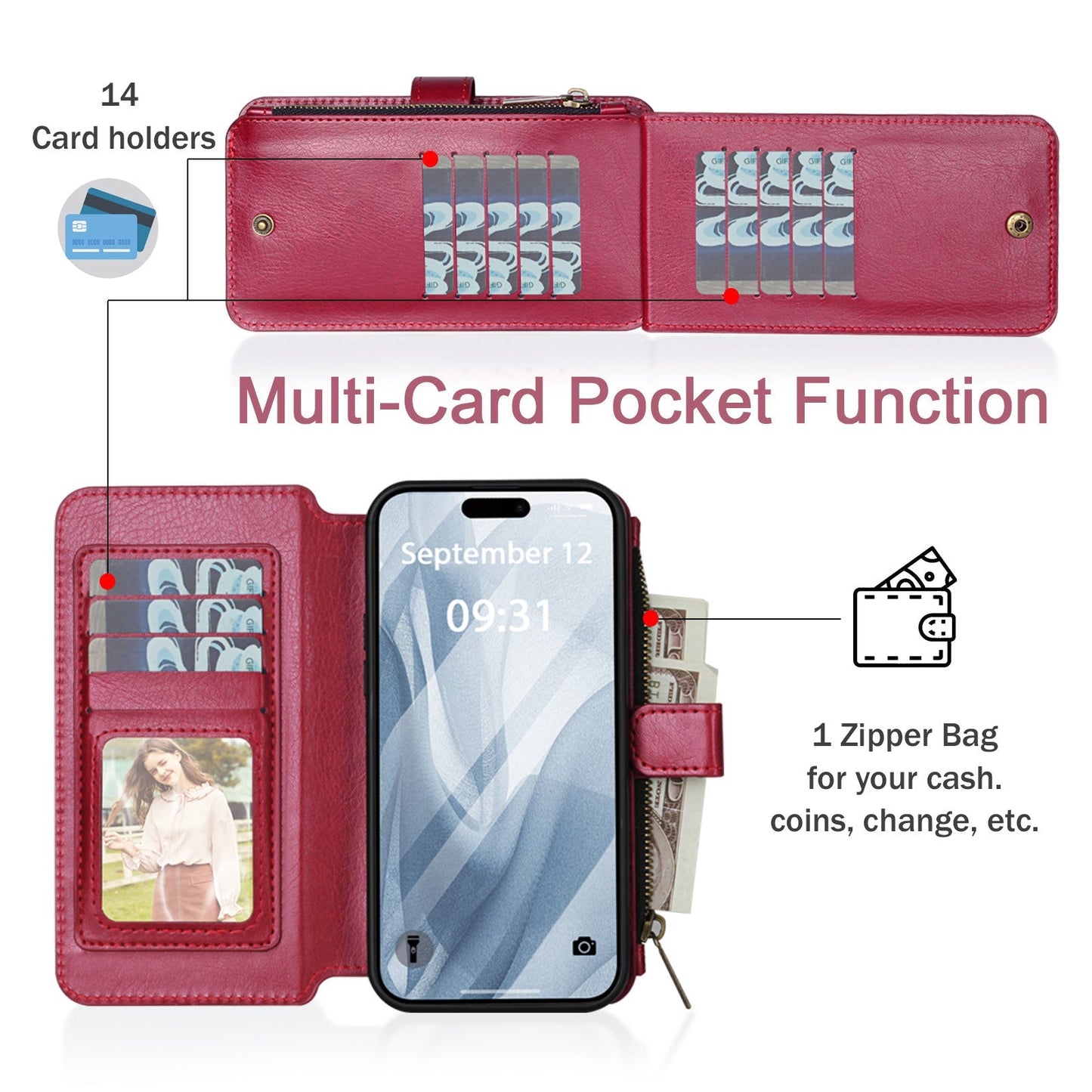 Hot Selling Multi-Functional Detachable Magnetic IPhone case