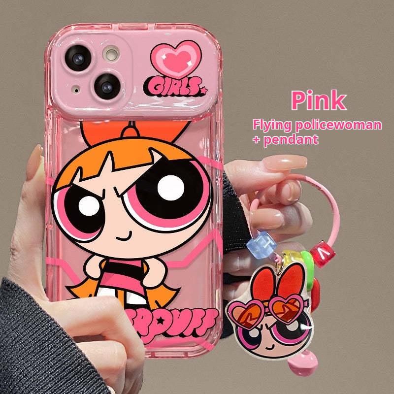 The Powerpuff Girls Flip Mirror Silicone Phone Case