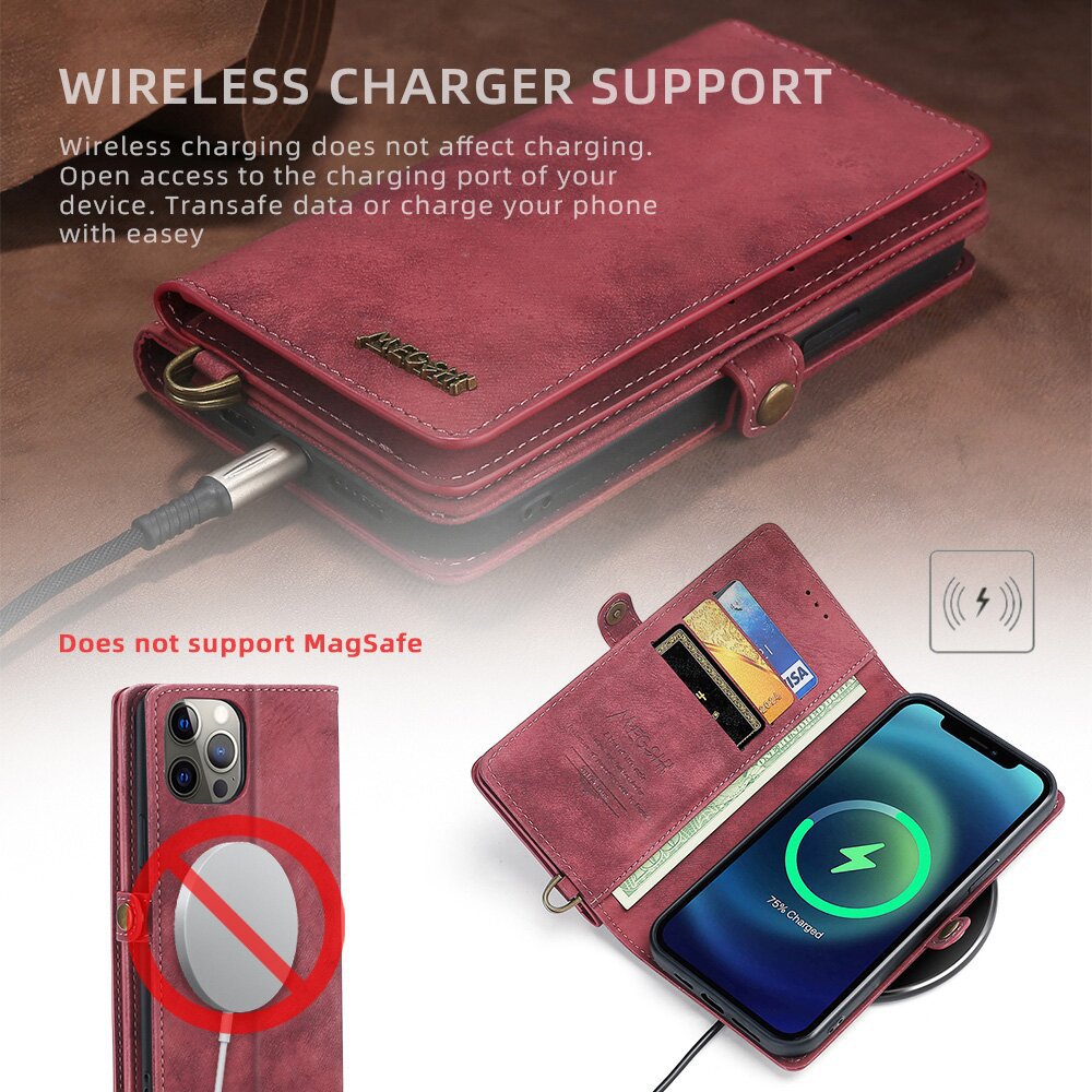 Stand Storage Multifunctional Leather Magnetic iPhone Case