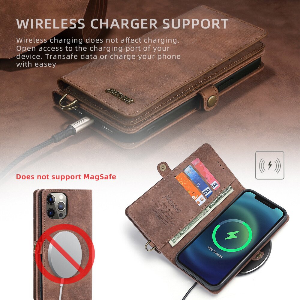 Stand Storage Multifunctional Leather Magnetic iPhone Case