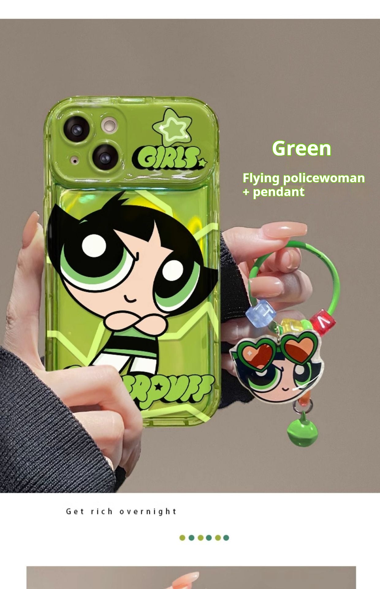 The Powerpuff Girls Flip Mirror Silicone Phone Case