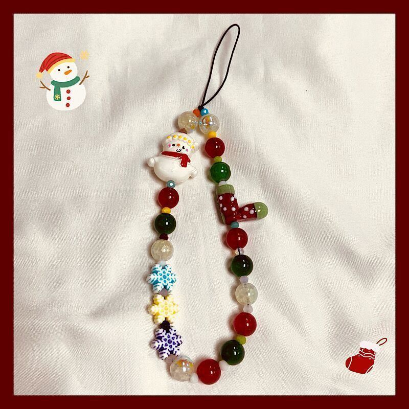 Christmas Snowman Snowflake Lanyard