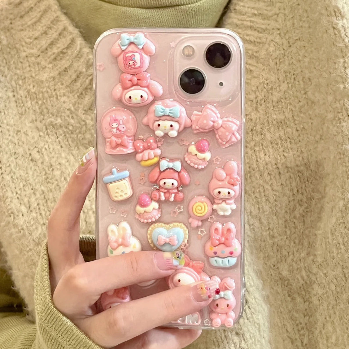 Cute Stereo Coolomi Epoxy iPhone Soft Case