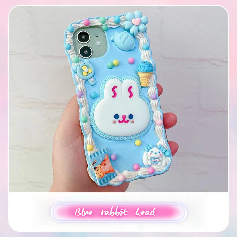 Handmade DIY Cream Glue Doll Series Phone Case