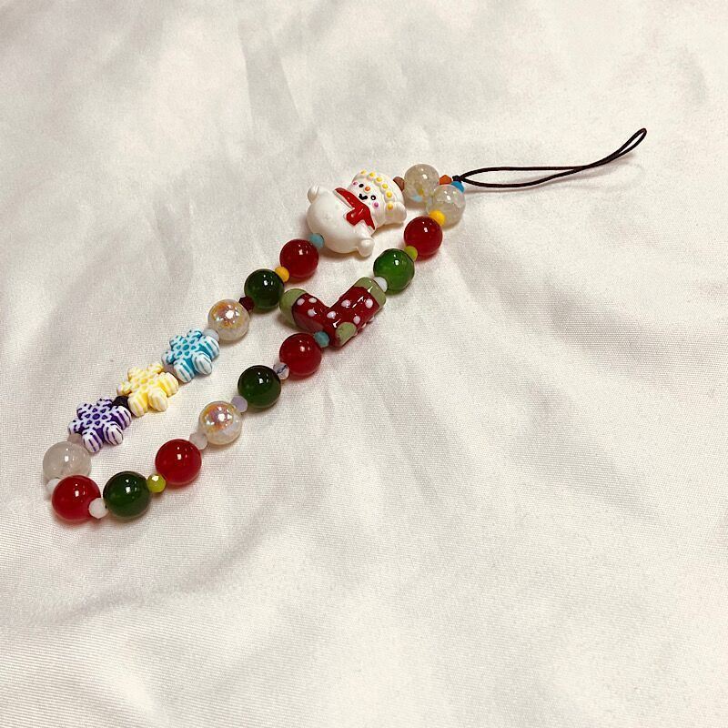 Christmas Snowman Snowflake Lanyard