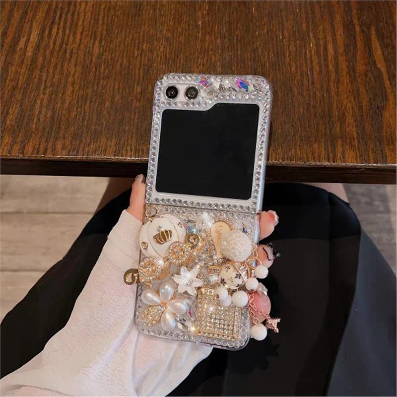 Luxury Rhinestone Pumpkin  Folding ZFlip5 Case