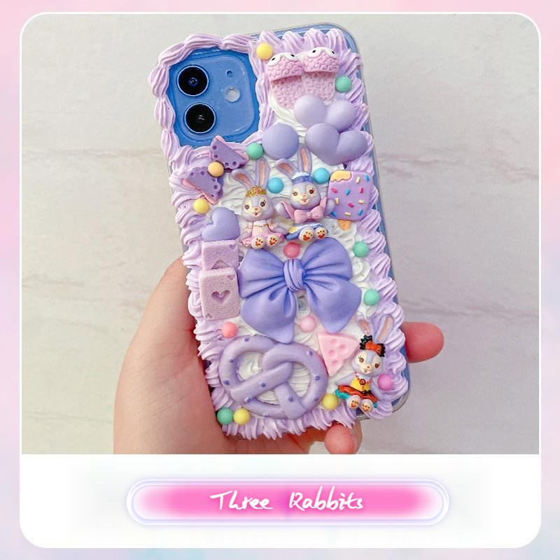 Handmade DIY Cream Glue Doll Series Phone Case