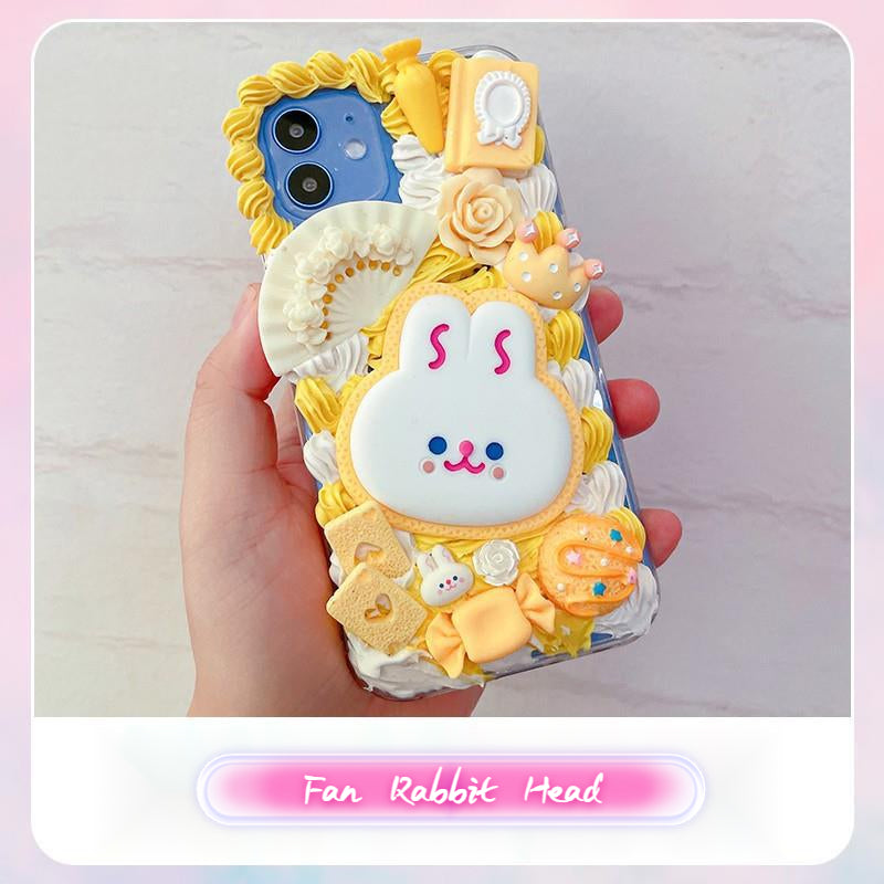 Handmade DIY Cream Glue Doll Series Phone Case