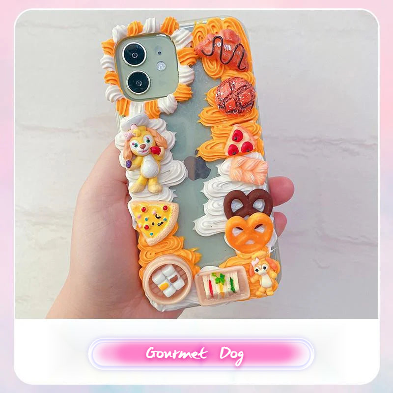 Handmade DIY Cream Glue Doll Series Phone Case