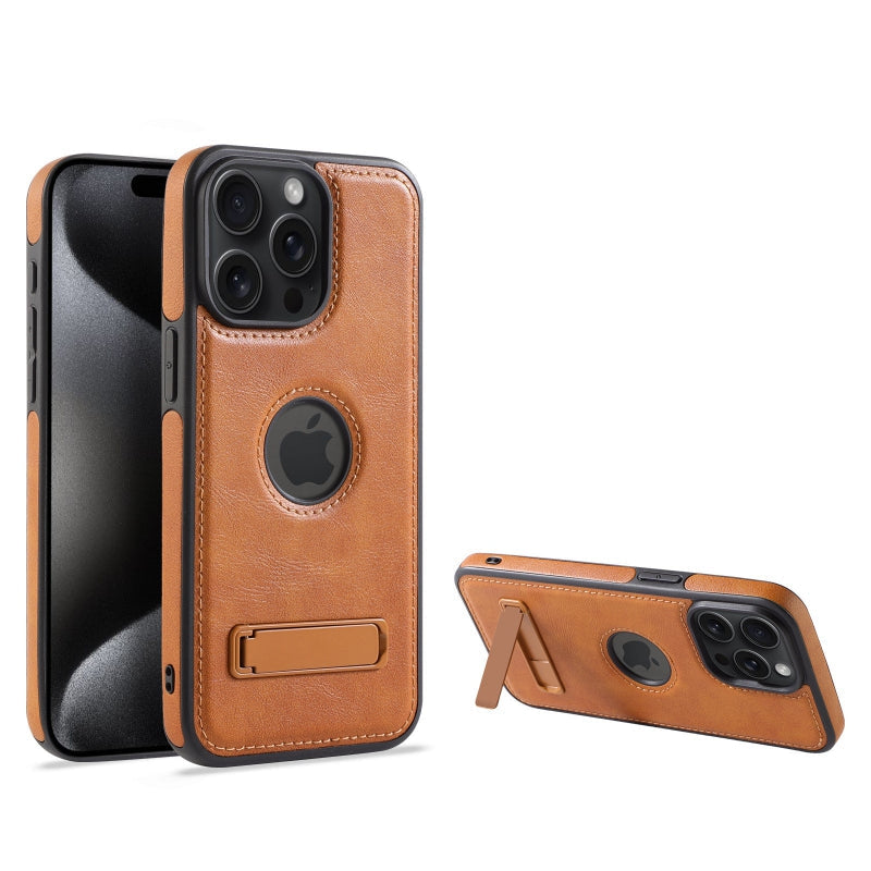 Bracket Capable Leather Business Phone Case