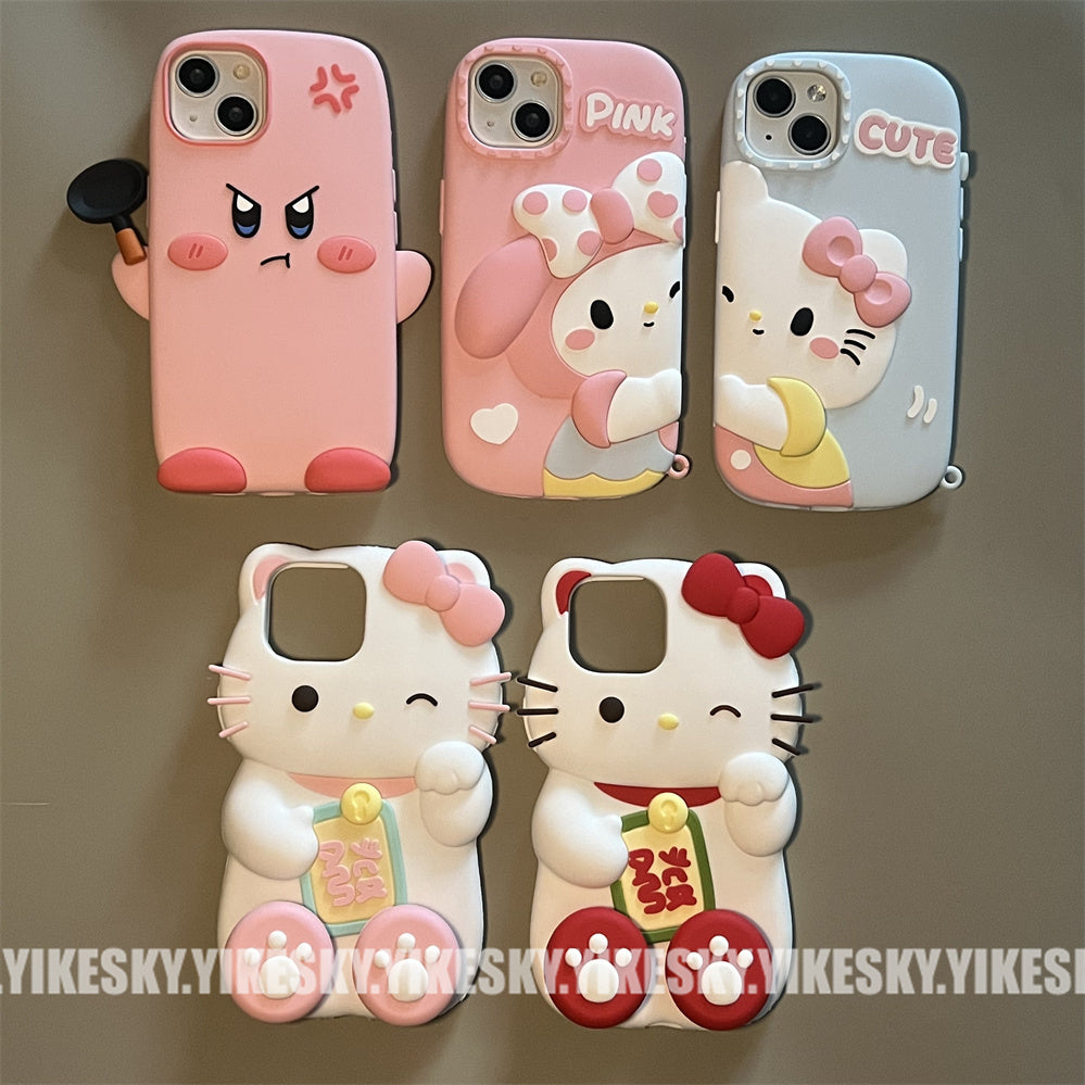 Three-Dimensional Dopamine Cute Silicone iPhone Case