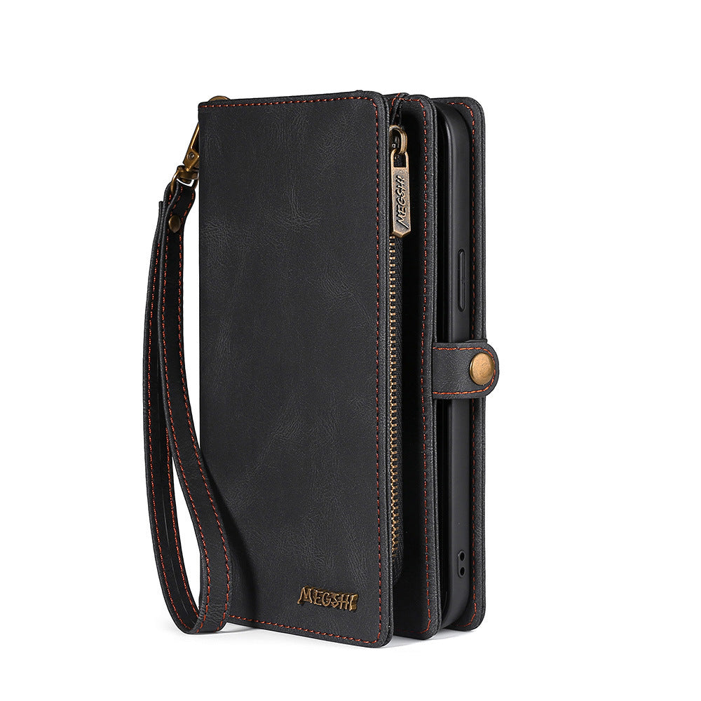 Handmade Retro Multi-Function Leather Phone Case